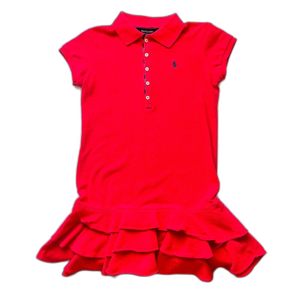 Ralph Lauren Polo Dress Red Size Medium (8/10)